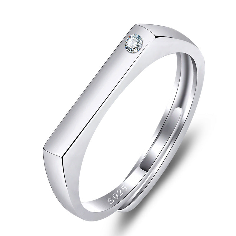 Damen eleganter Zirkonia-Besatz Ring Shop Nory