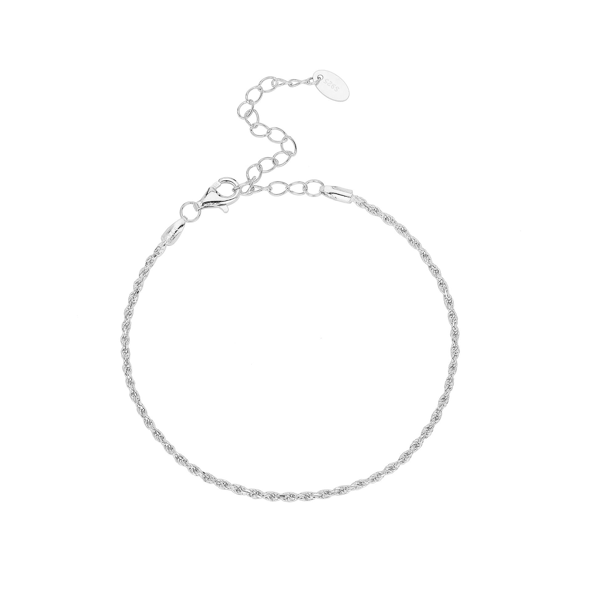 Damen Armband aus hochwertigem 925 Sterling Silber mit filigranem Geflecht Shop Nory