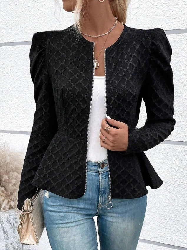 Damen modischer Blazer mit Puffärmeln