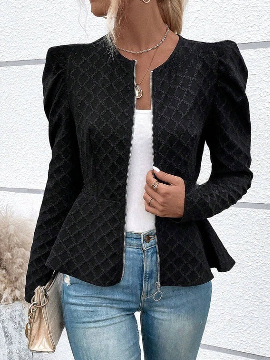 Damen modischer Blazer mit Puffärmeln