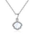 Damen Halskette mit muschelförmigem Anhänger und funkelndem Zirkonia-Besatz Shop Nory