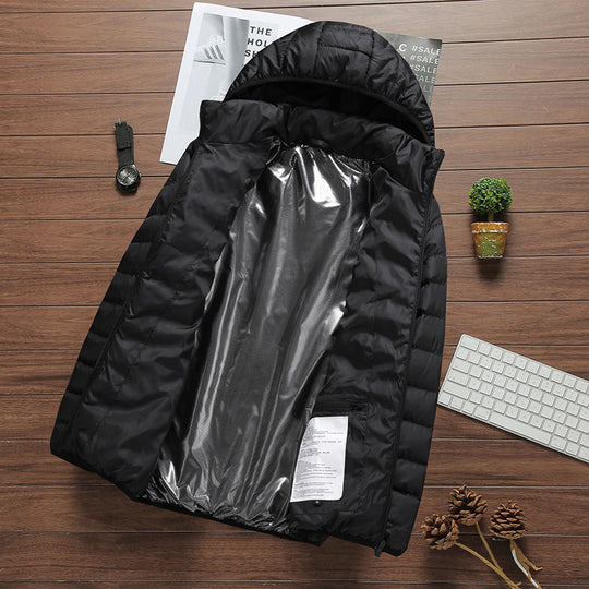 Herren ultraleichter gesteppter Parka mit Kapuze und thermoregulierender Isolierung Shop Nory