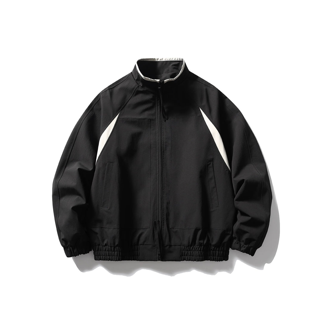 Herren Oversize Bomberjacke mit Stehkragen, Raglanärmeln und elastischem Saum Shop Nory