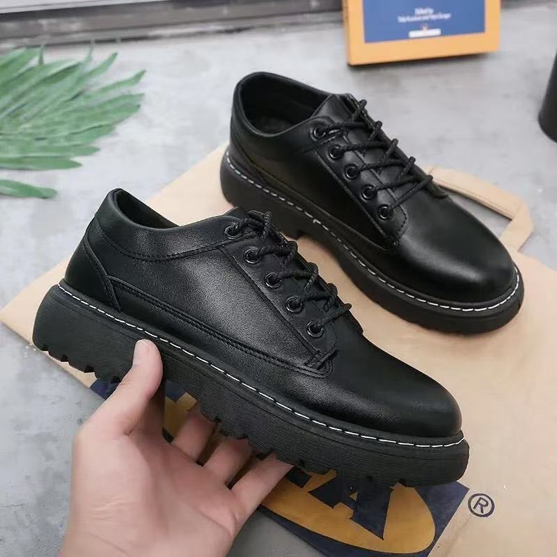 Herren Robuster Plateau-Schnürer im Derby-Look mit grober Profilsohle und sichtbarer Ziernaht Shop Nory