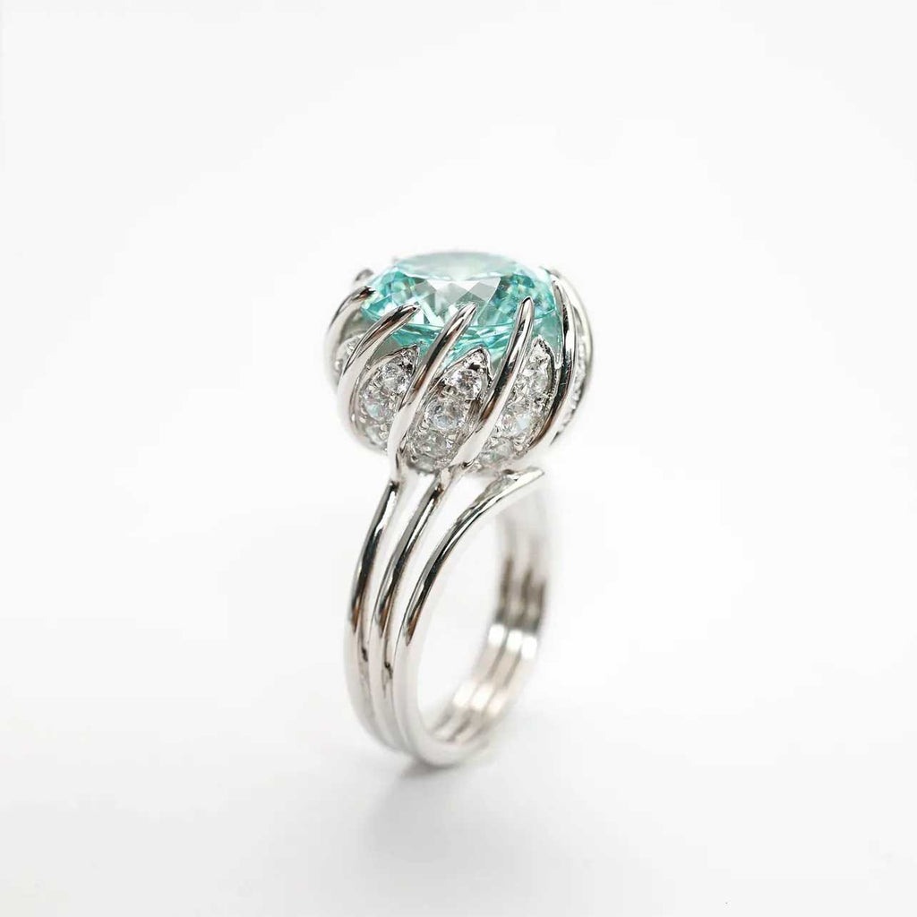 Damenring mit exquisitem, blühendem Edelsteindesign Shop Nory