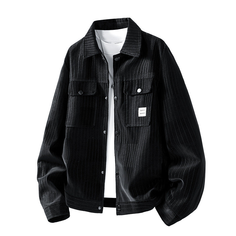 Herren Modische Jacke mit seitlichen Brusttaschen Shop Nory