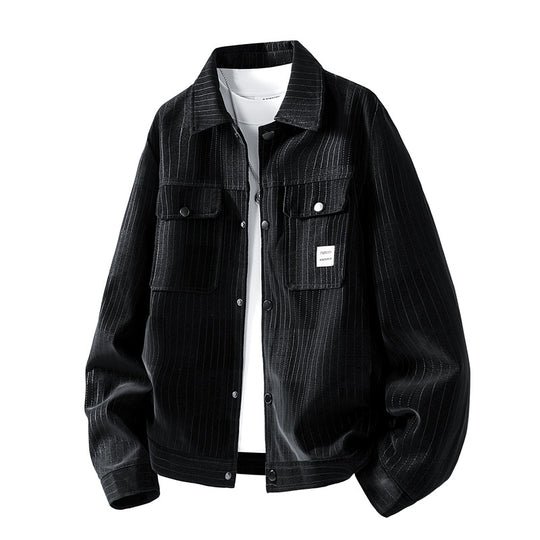 Herren Modische Jacke mit seitlichen Brusttaschen Shop Nory