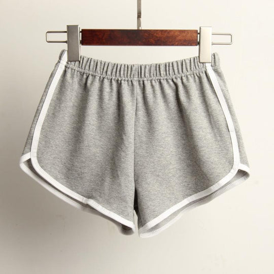Damen Sportliche Shorts mit elastischem Bund und Kontraststreifen