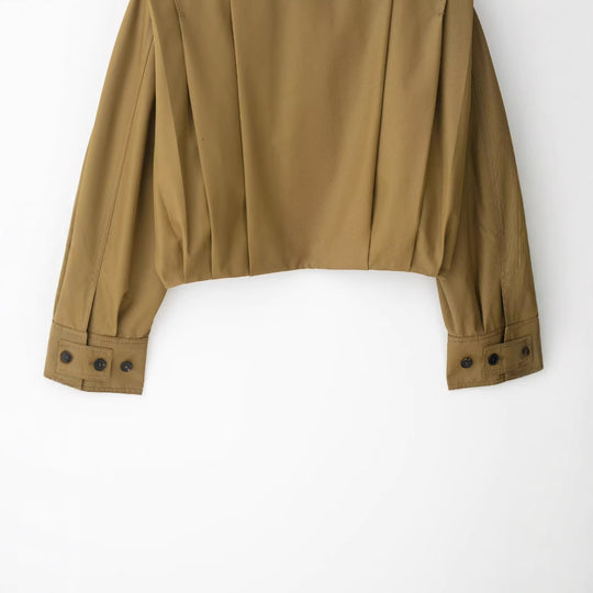 Damen Kurzgeschnittene Trenchjacke im Boxy-Schnitt mit breitem Revers und Epauletten Shop Nory