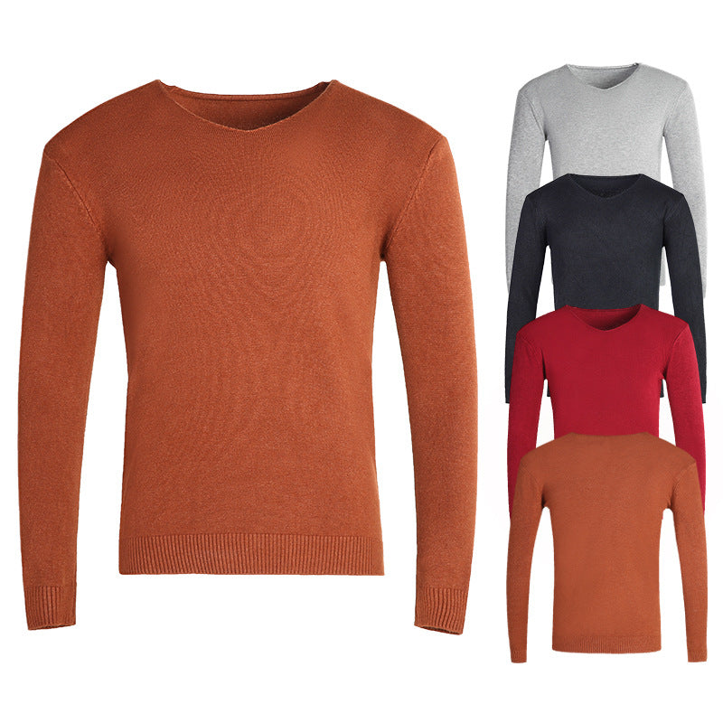 Herren klassischer V-Ausschnitt Pullover
