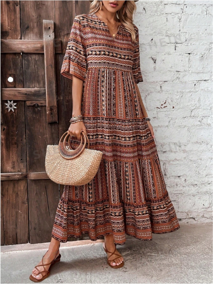 Damen Maxikleid im Ethno-Design Shopnory