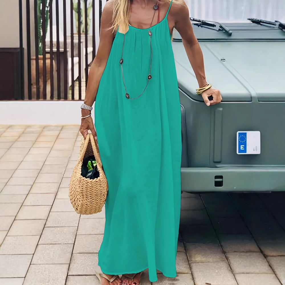 Damen Maxikleid mit tiefem Rücken
