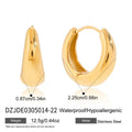 Damen moderne Creolen Ohrringe aus hypoallergenem Edelstahl Shop Nory