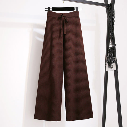 Damen Weite Rippstrickhosen Shop Nory
