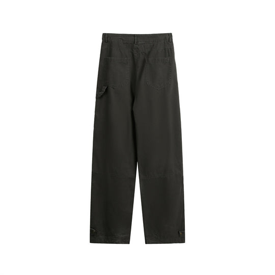 Damen Weite High‑Waist Cargo‑Hose mit Multifunktionstaschen und verstellbarem Saum Shop Nory