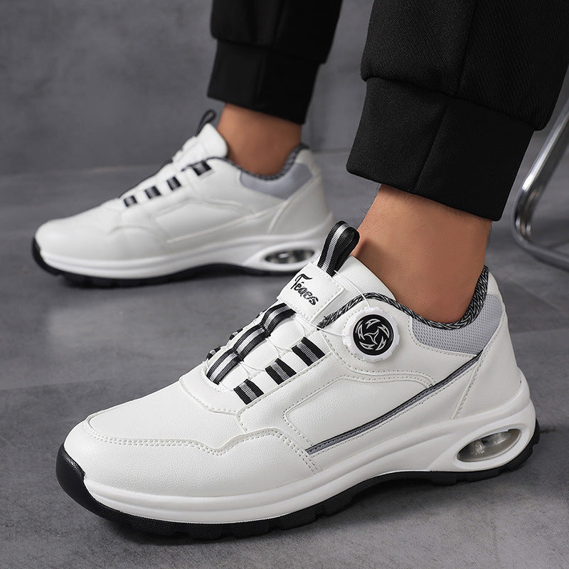 Herren nan sportlicher Freizeit-Sneaker mit Luftkapsel-Fersendämpfung, stufenlosem Klickverschluss und viskoelastischem Fußbett