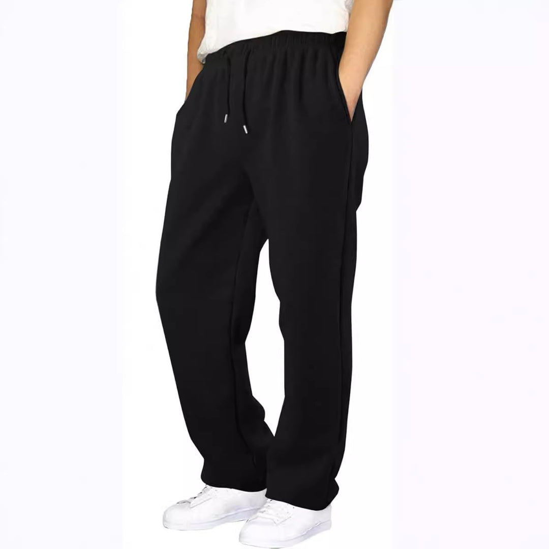 Herren nan Relaxed-Fit Sweatpants mit geradem Bein Fleece-Innenfutter und elastischem Kordelbund Shop Nory