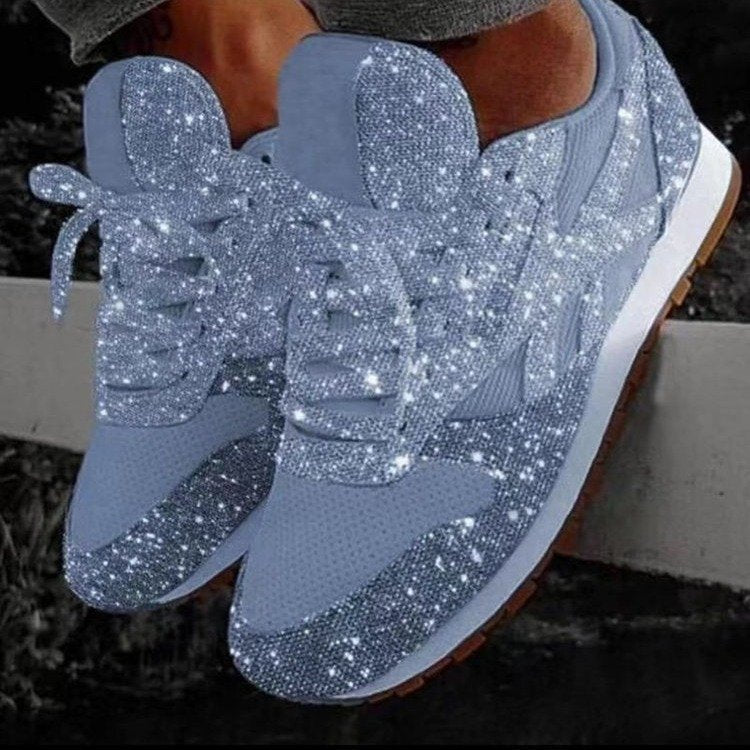 Damen Glitzernde Freizeitsneaker