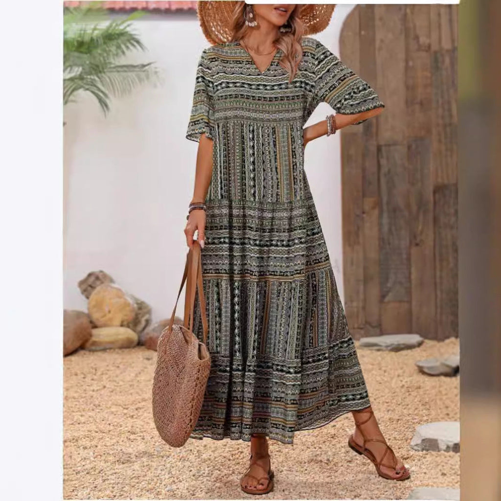 Damen Maxikleid im Ethno-Design Shopnory