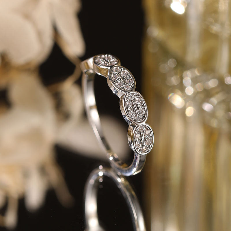 Damenring mit glitzerndem Zirkonia-Besatz Shop Nory