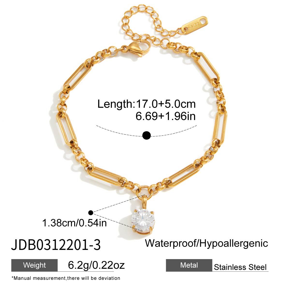 Damen Armband mit elegantem Anhänger aus hypoallergenem Edelstahl Shop Nory