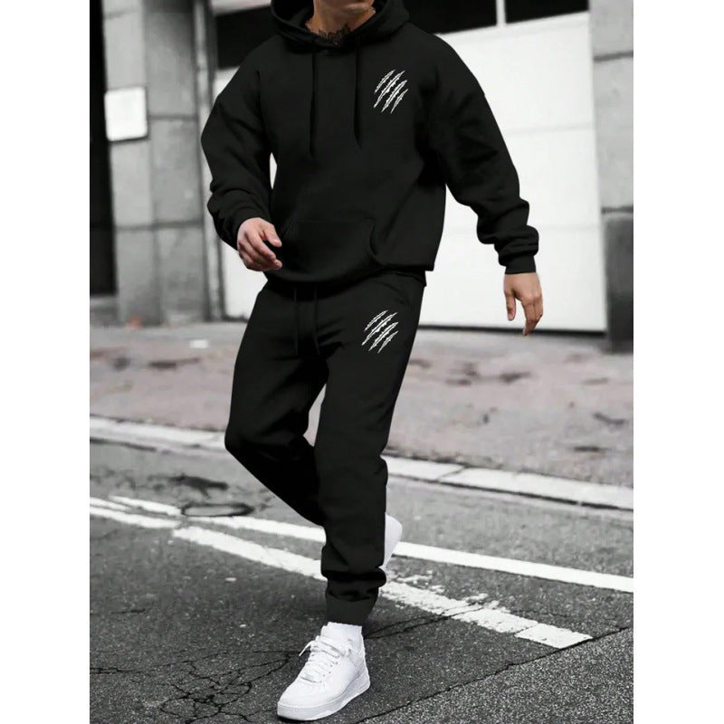 Herren Trainingsanzug mit modernem Grafikdesign und praktischen Taschen