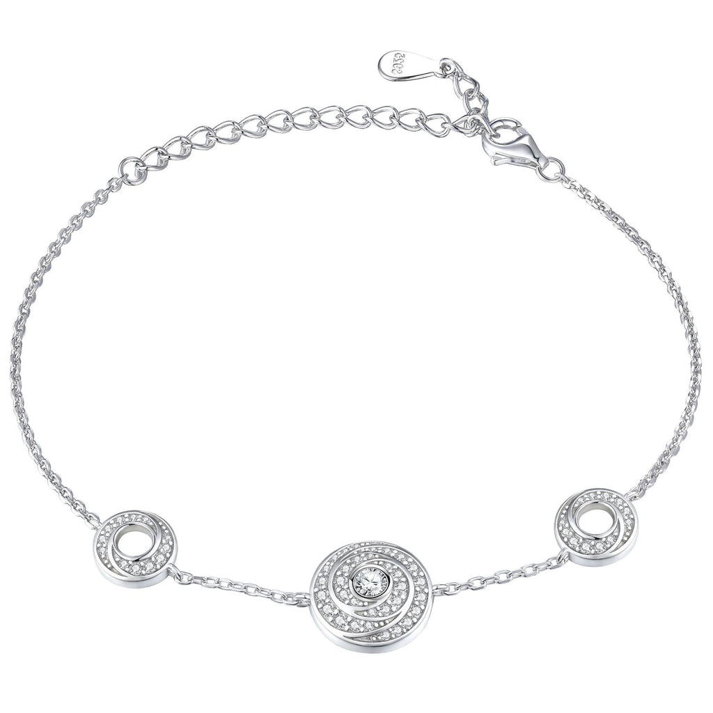 Damenring mit kunstvollen geometrischen Zirkonia-Details Shop Nory