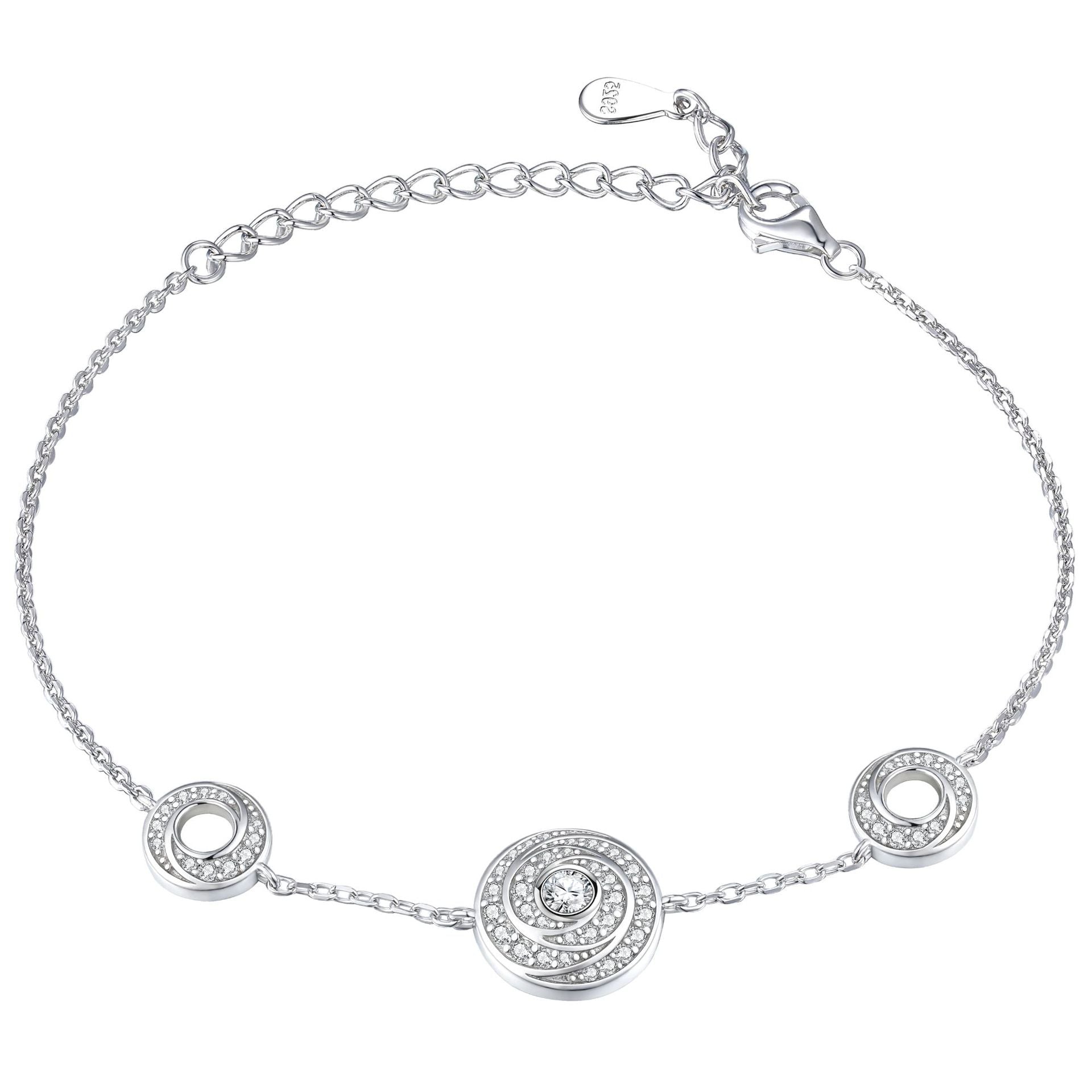 Damenring mit kunstvollen geometrischen Zirkonia-Details Shop Nory