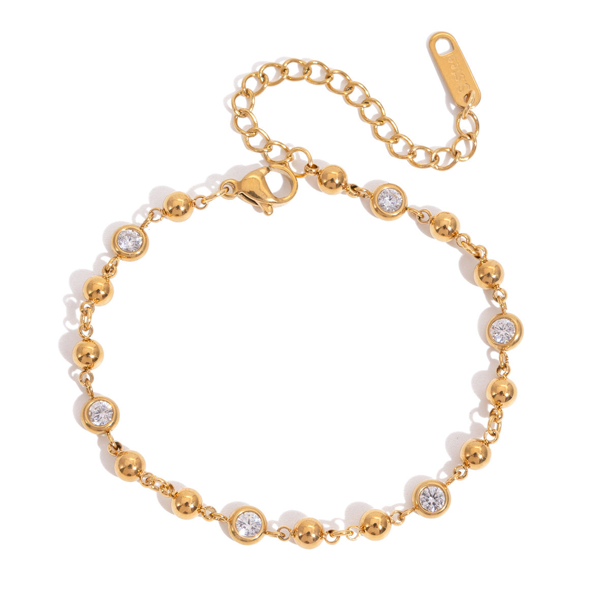 Damen Armband mit eleganten Kristallakzenten und wasserfestem Design Shop Nory