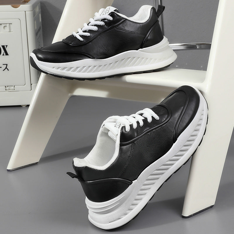Damen Sneaker aus hochwertigem Leder mit dämpfender Sohle
