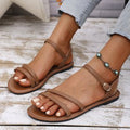Damen Sandalen mit verstellbaren Riemen und rutschfester Sohle