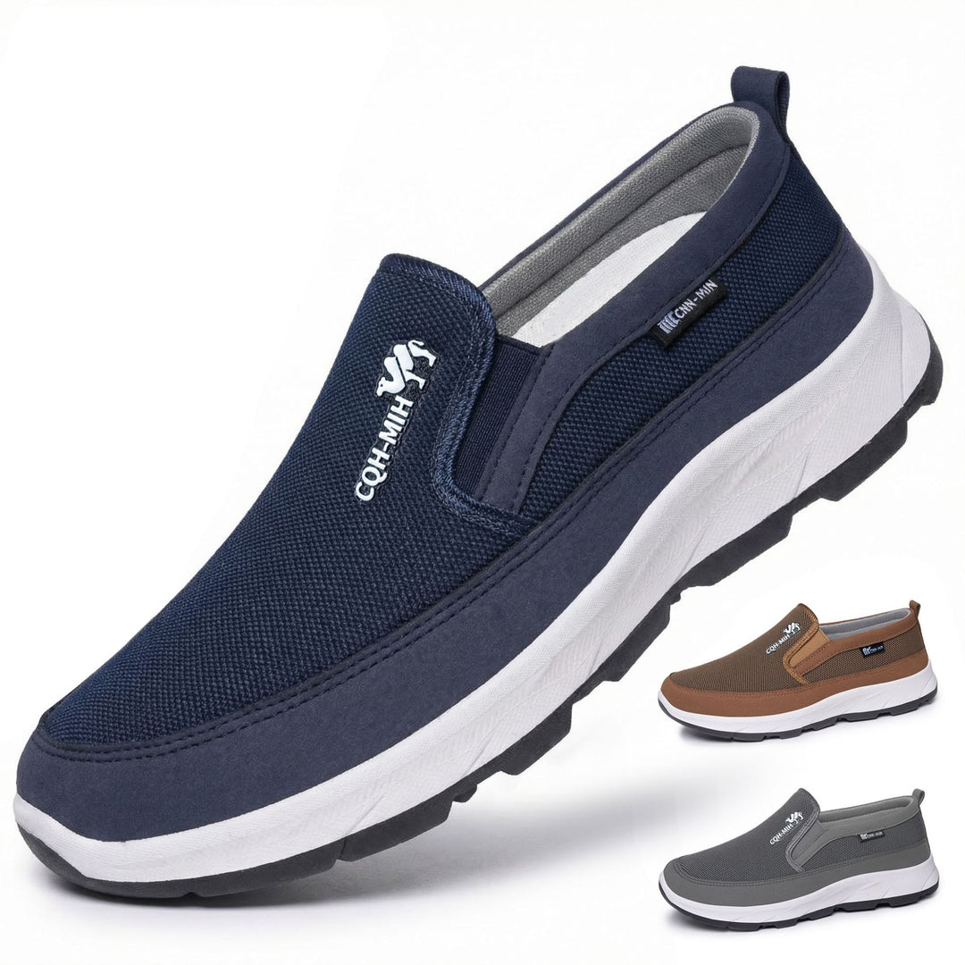 Herren nan gepolsterter Slip-On Komfort-Sneaker mit elastischem Einstieg, stoßdämpfender EVA-Plateausohle und herausnehmbarem Komfortfußbett Shop Nory