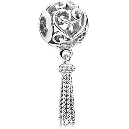 Facettierter Kristall-Charme Perlenanhänger Für Charm-Armband mit Zirkonia-Einfassung