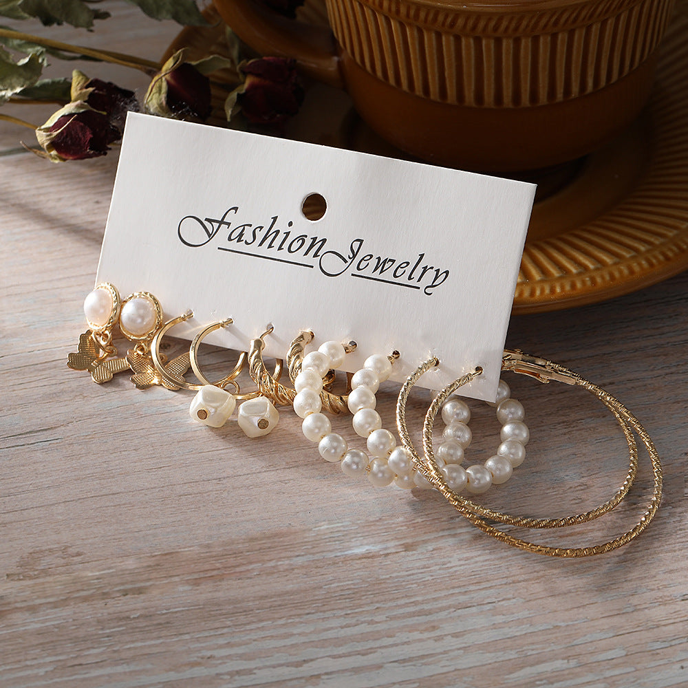 Damen Ohrringe Set mit elegantem Schmetterlings- und Herzdesign Shop Nory