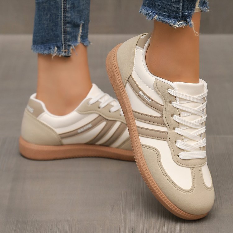Damen Retro-Sneaker mit Veloursleder-Optik, gepolstertem Komfortfußbett und profilierter Gummilaufsohle Shop Nory