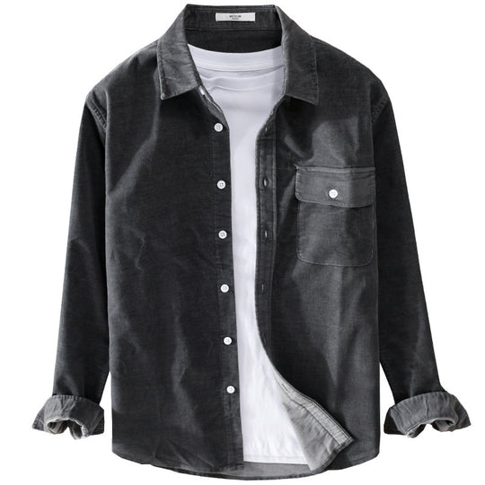Herren Feine Cord‑Hemdjacke mit Pattentasche und legerem Schnitt Shop Nory