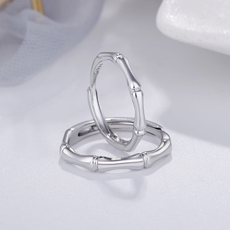 Damen eleganter Bandring mit einzigartigem Bambusdesign Shop Nory