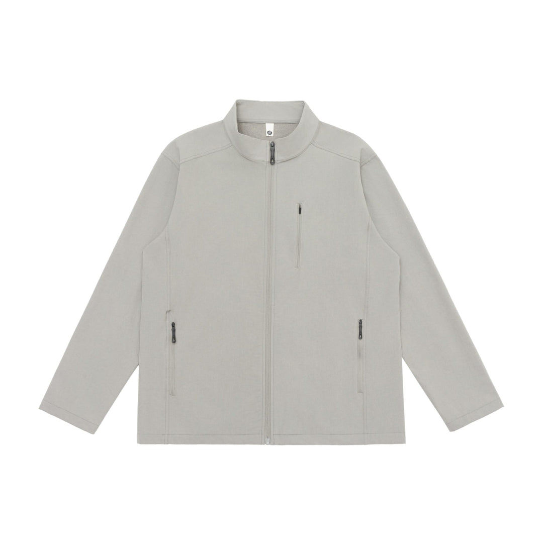 Unisex Leichte Softshell Jacke mit Stehkragen und Reißverschlusstaschen Shop Nory