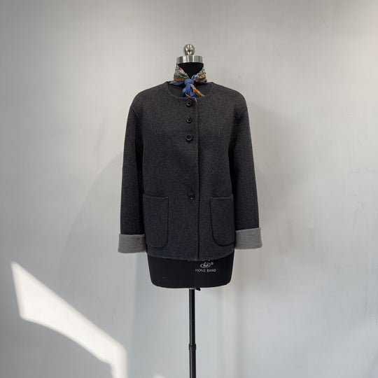 Damen Gemütliche Gestrickte Wollmischung Jacke Shop Nory