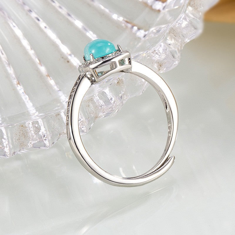 Damen Ring mit filigranem Tropfenmotiv und funkelnden Zirkonia Shop Nory
