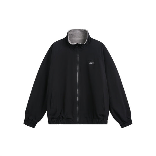 Unisex Leichte Fleece-Outdoorjacke mit Reißverschluss-Brusttasche und elastischem Saum Shop Nory