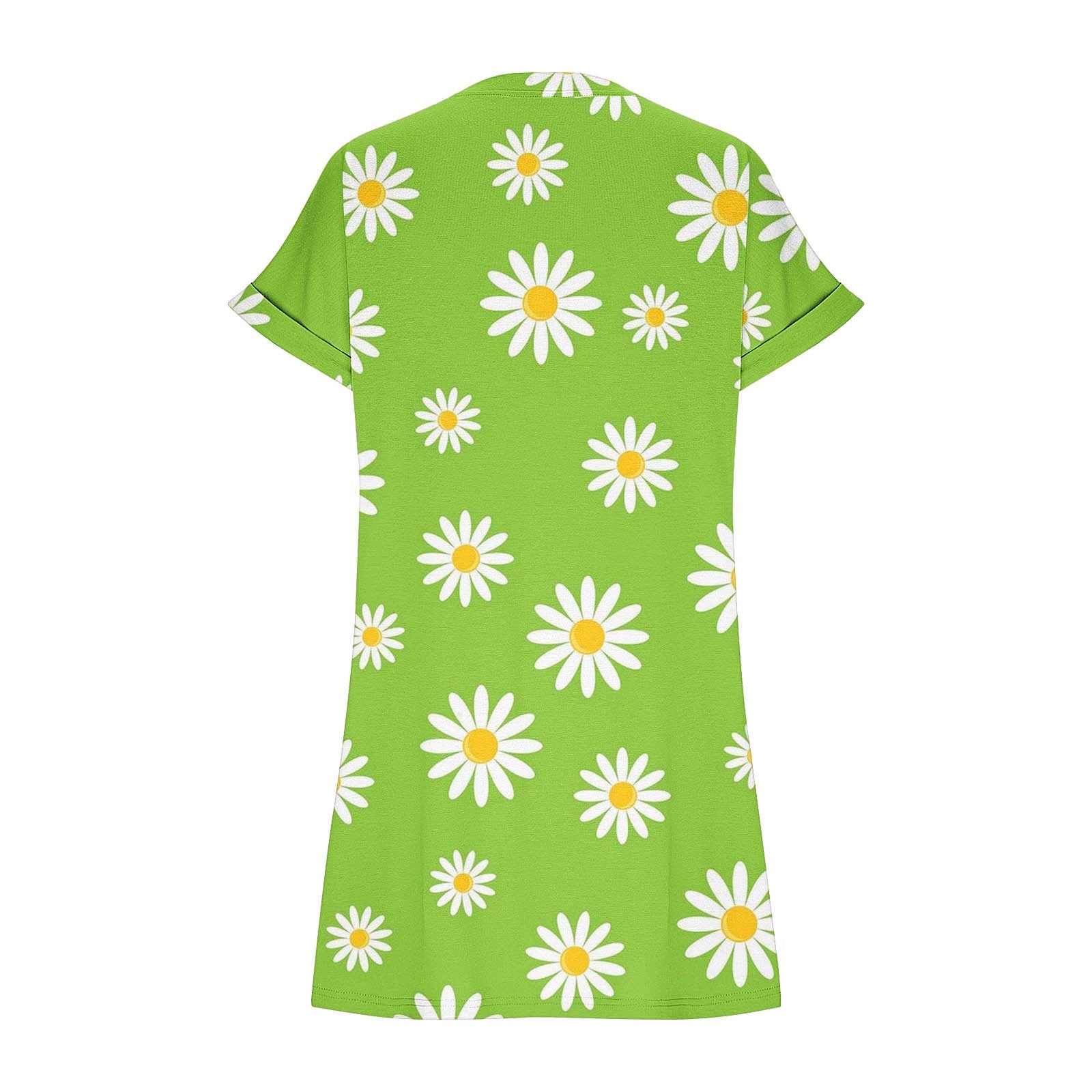 Damen lässiges Sommerkleid mit Blumenmuster und praktischen Taschen