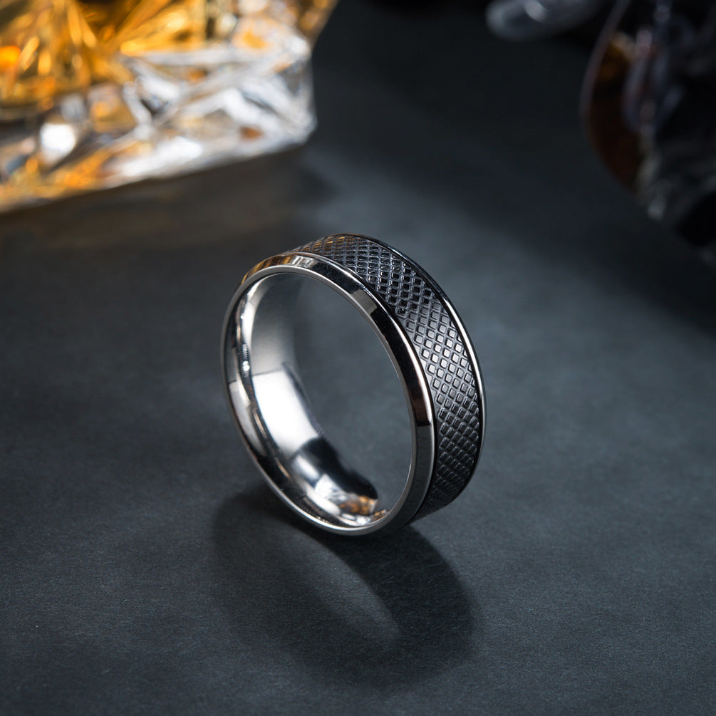 Herren Ring mit strukturiertem Design Shop Nory