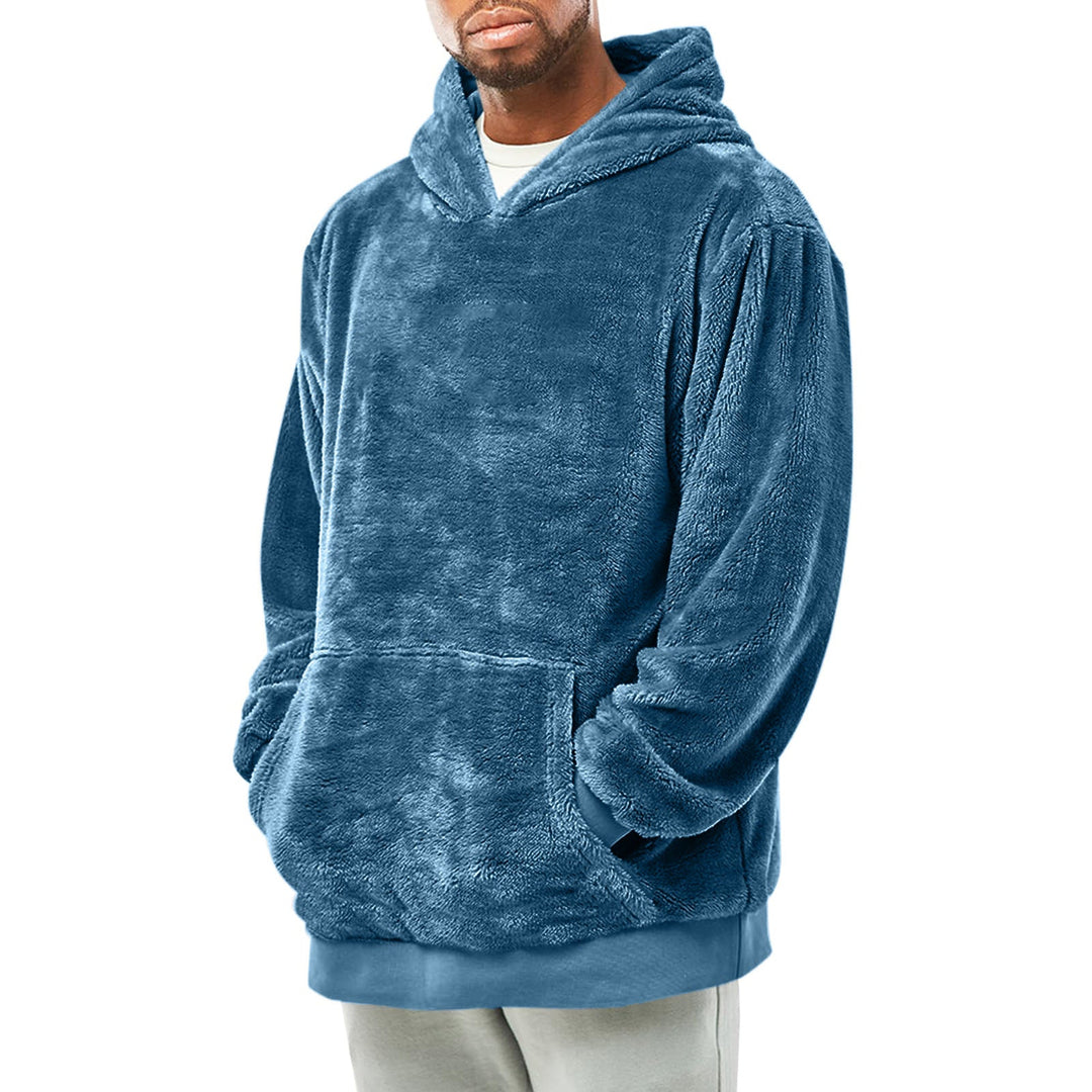 Herren kuscheliger Fleece-Hoodie
