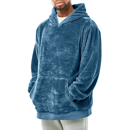 Herren kuscheliger Fleece-Hoodie