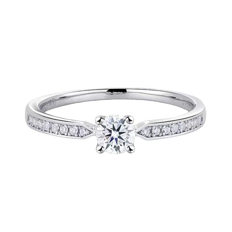 Damen eleganter Verlobungsring mit funkelndem Zirkonia Shop Nory