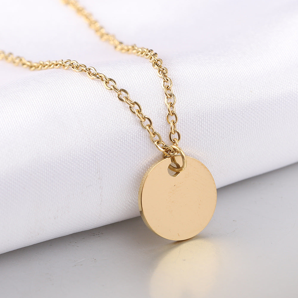 Damen Halskette mit gravierbarem Plättchen aus hochwertigem Edelstahl Shop Nory