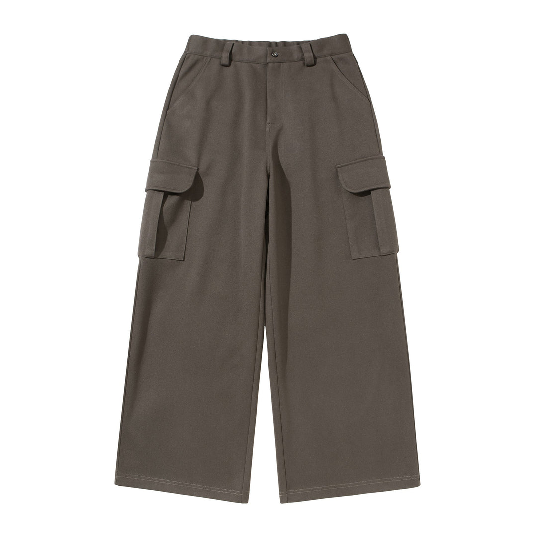 Damen Cropped Cargo-Hose mit weitem Bein und aufgesetzten Taschen Shop Nory