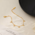 Damen Fußkette mit herzförmigen Kristallanhängern Shop Nory