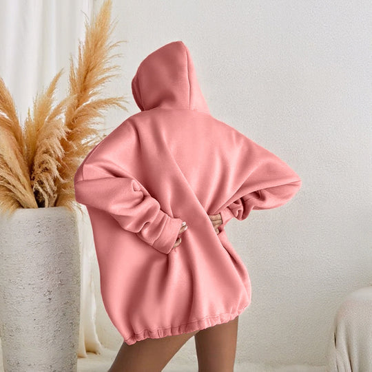 Damen Oversize-Kapuzenpullover mit verstellbarem Tunnelzugsaum Shop Nory